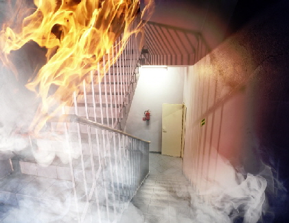 Burning-building-emergency-exit